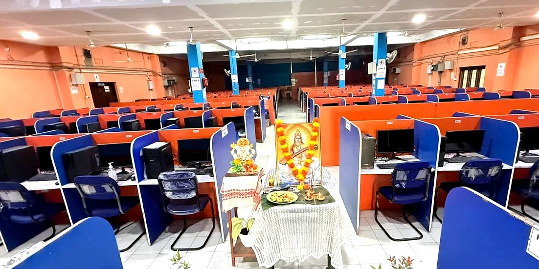 North East Infosys 350-seat examination computer lab