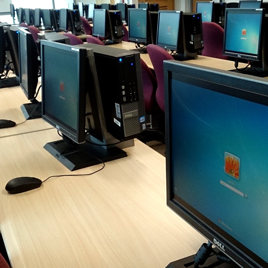 Computer lab exam workstations